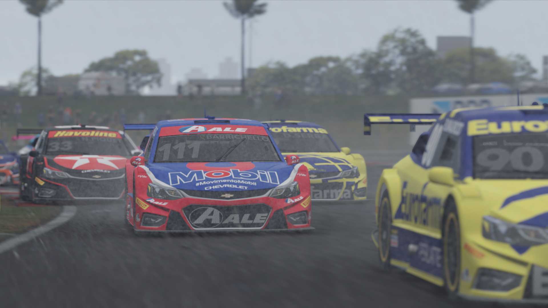 2019 Stock Cars racing in rain.